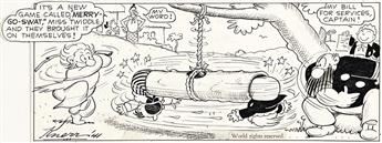 HAROLD KNERR (1883-1949) Katzenjammer Kids comic strip in 8 panels.